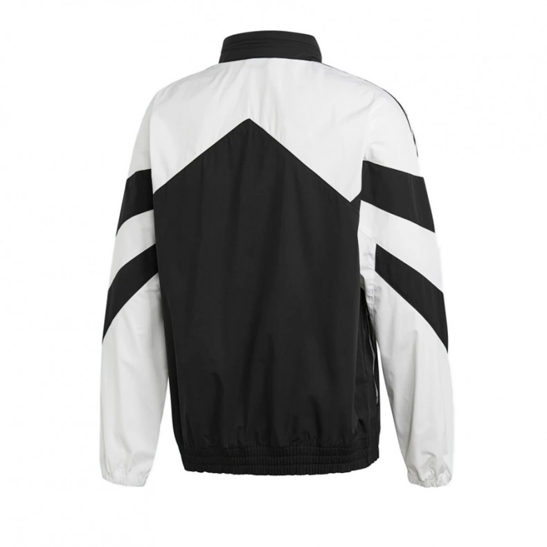 black and white adidas windbreaker jacket