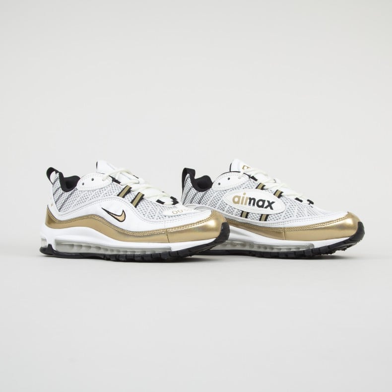 nike air max 98 white and gold nike air max 98 white and gold