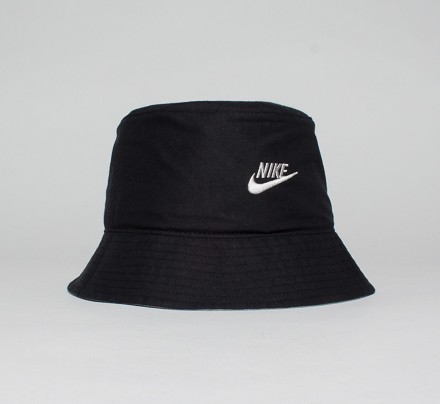 Nike Futura Bucket Hat (Black/Black/Medium Grey) - Consortium.